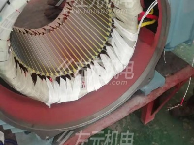 90KW電機加裝測溫元件